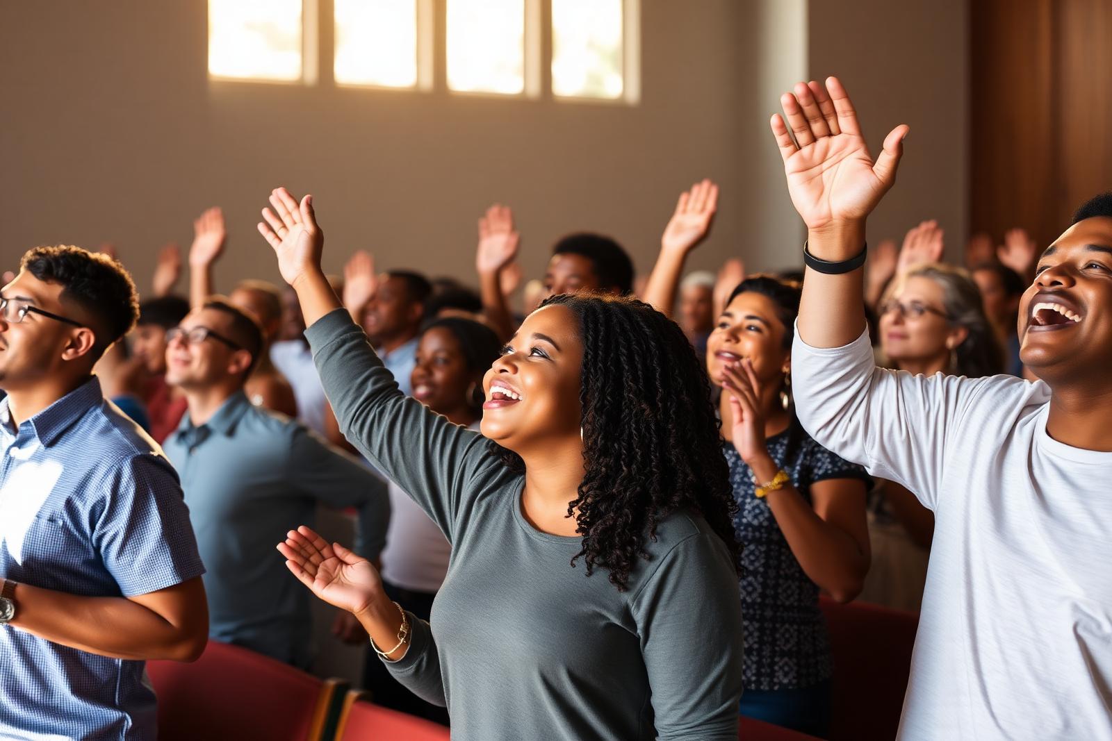 Norwalk SDA Church congregation in worship